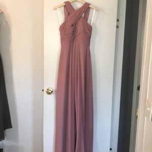 Azazie Bridesmaid Dress size A4 dusty rose